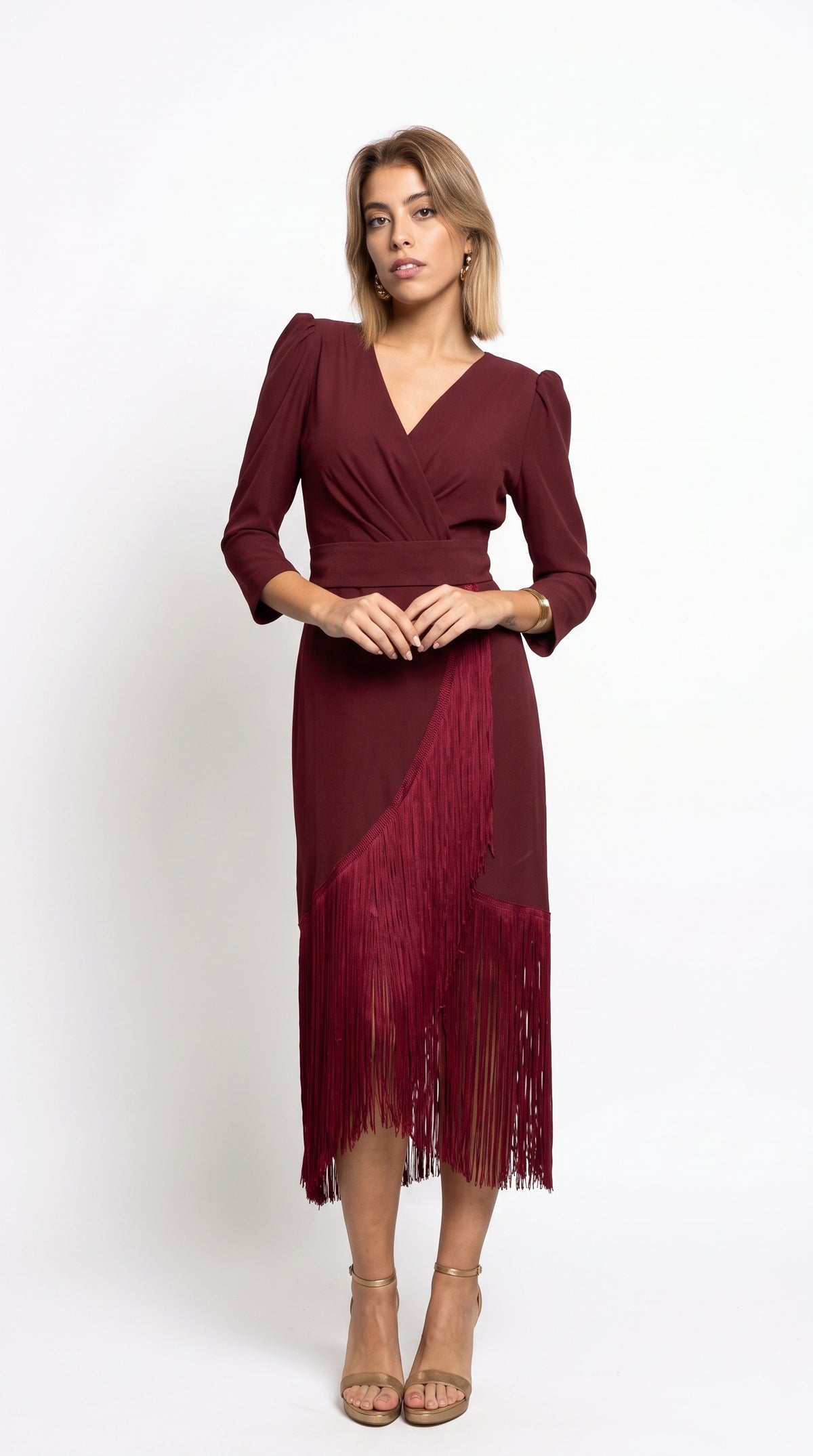 Vestido Flecos